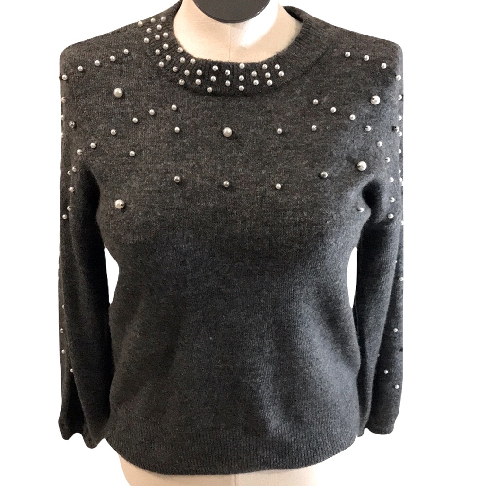 INC Gray Holiday Sweater NWOT